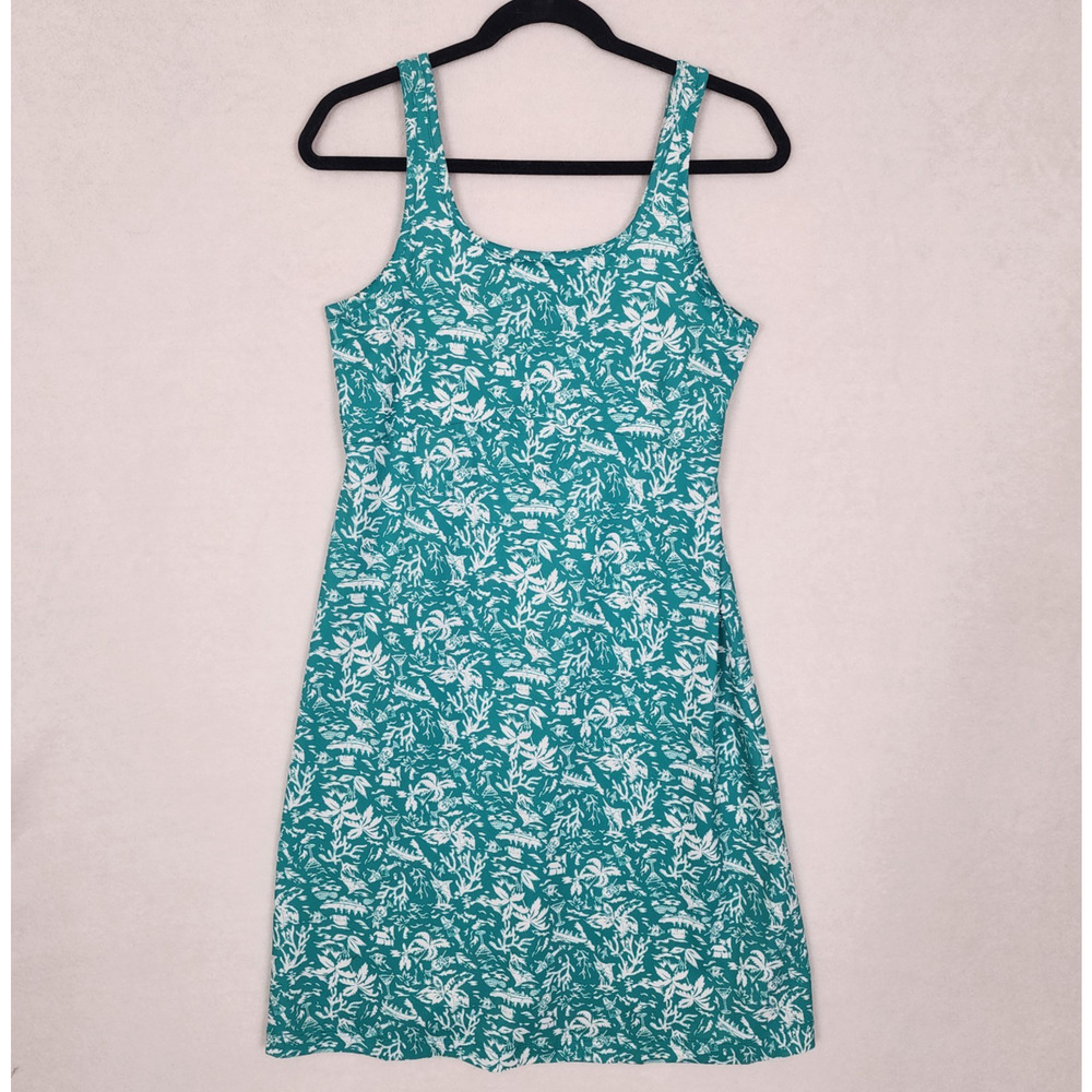 Columbia PFG Freezer III Tank Dress UPF 50 Cooling Kona Green Outdoor Stretch M